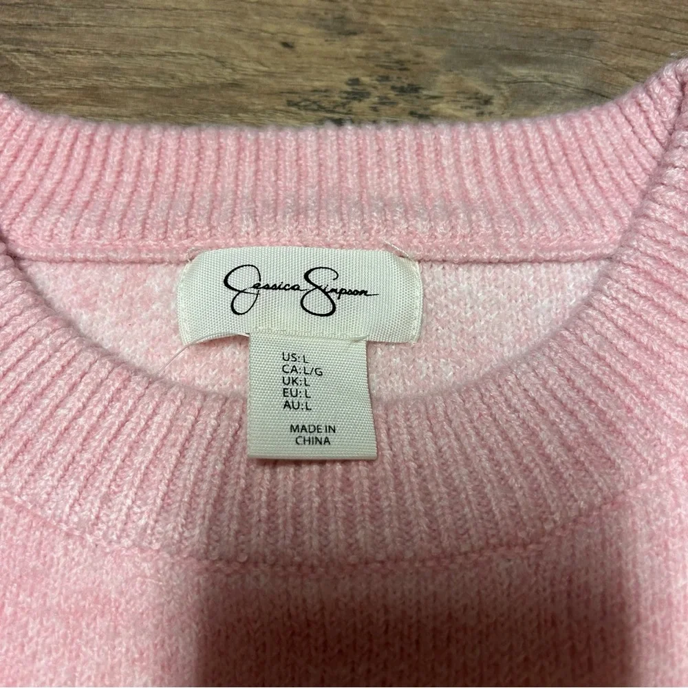 jessica simpson cute pink swan sweater - Picture 2 of 4